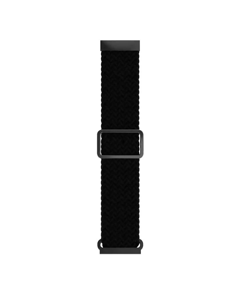 iTouch Unisex Air 4 Black Braided Loop Silicone Strap 1