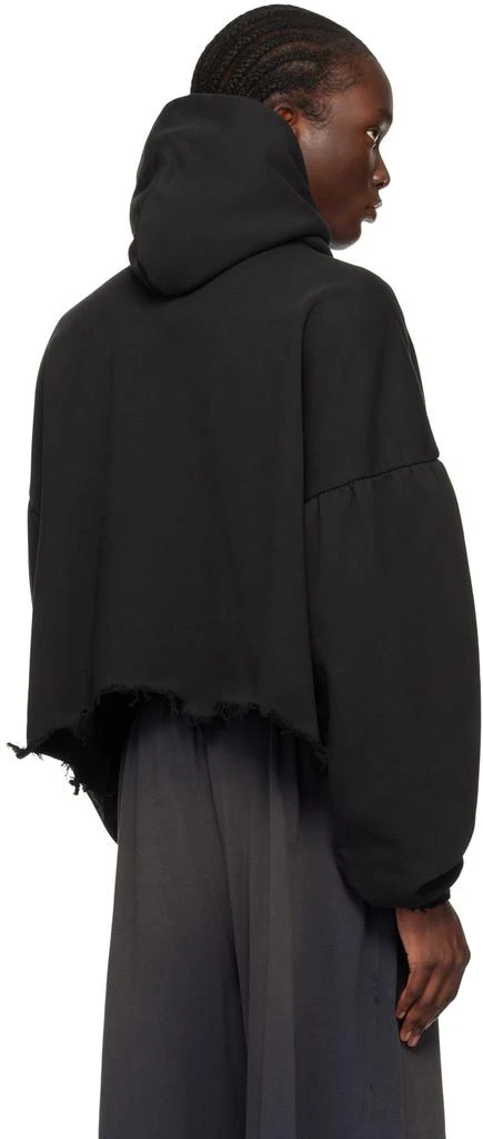 Balenciaga Black Raw Edge Hoodie 3