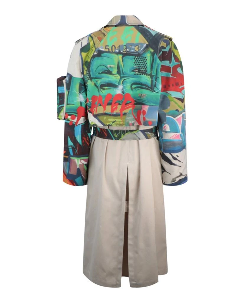 Off-White Neen Graffiti Trench Coat 2