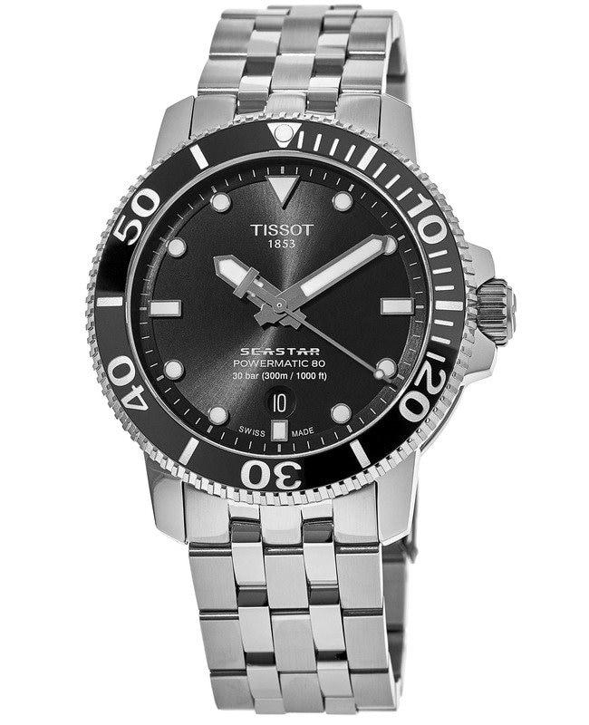 Tissot Tissot Seastar 1000 Black Dial Stainless Steel Men's Watch T120.407.11.051.00