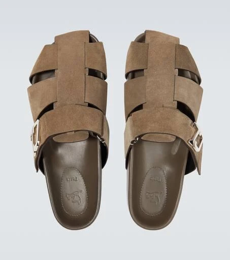 Christian Louboutin Embellished suede mules 4