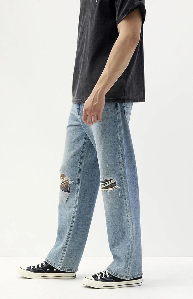 PacSun Dylan Baggy Jeans Panel Medium Blue 3