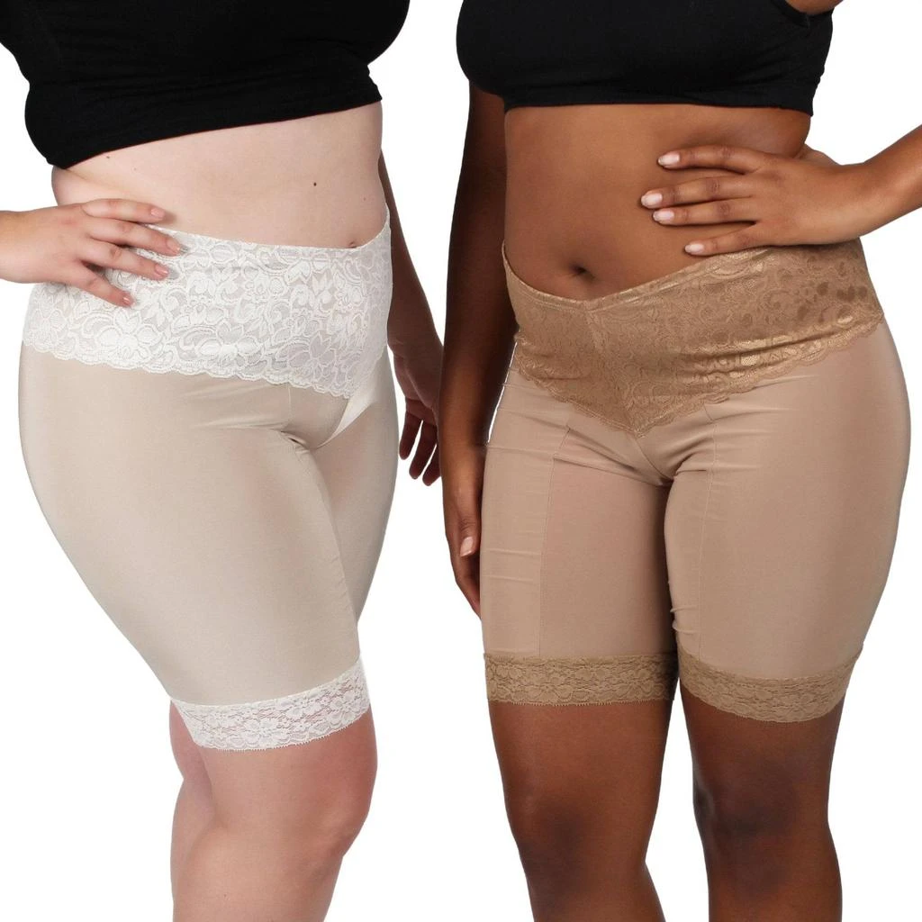Undersummers by CarrieRae Lace Anti Chafing Shortlette Slipshort 9" 4