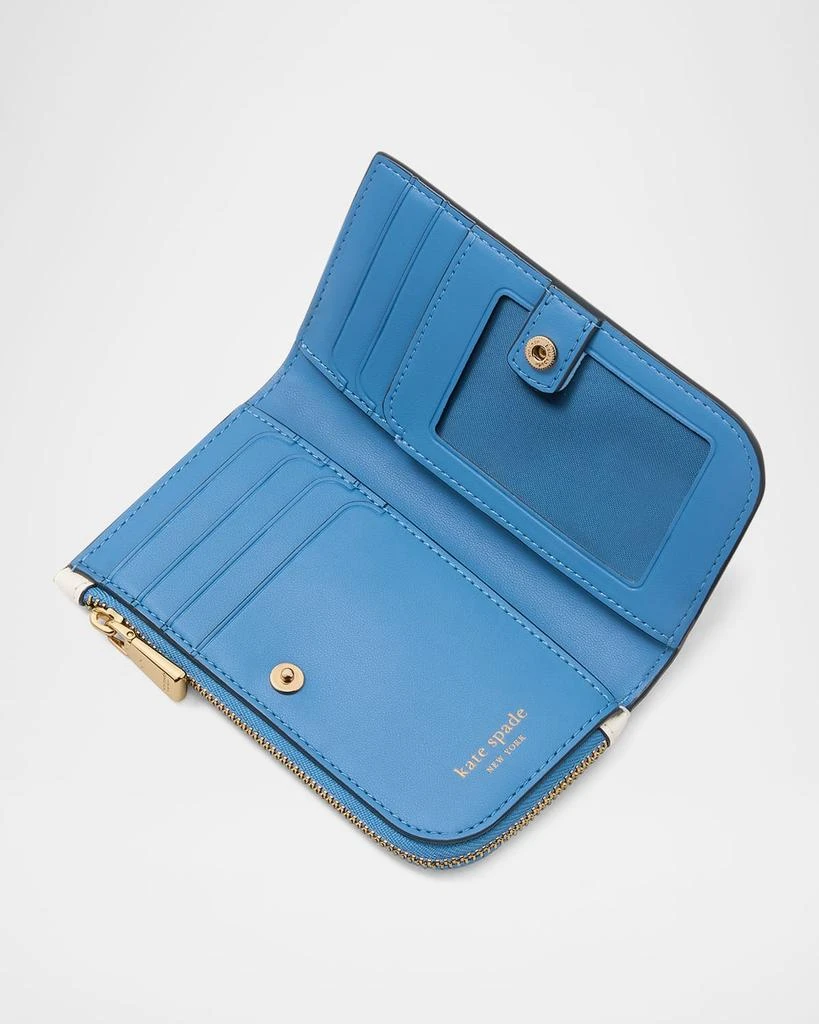 Kate Spade devin small springtime blooms leather bifold wallet 2
