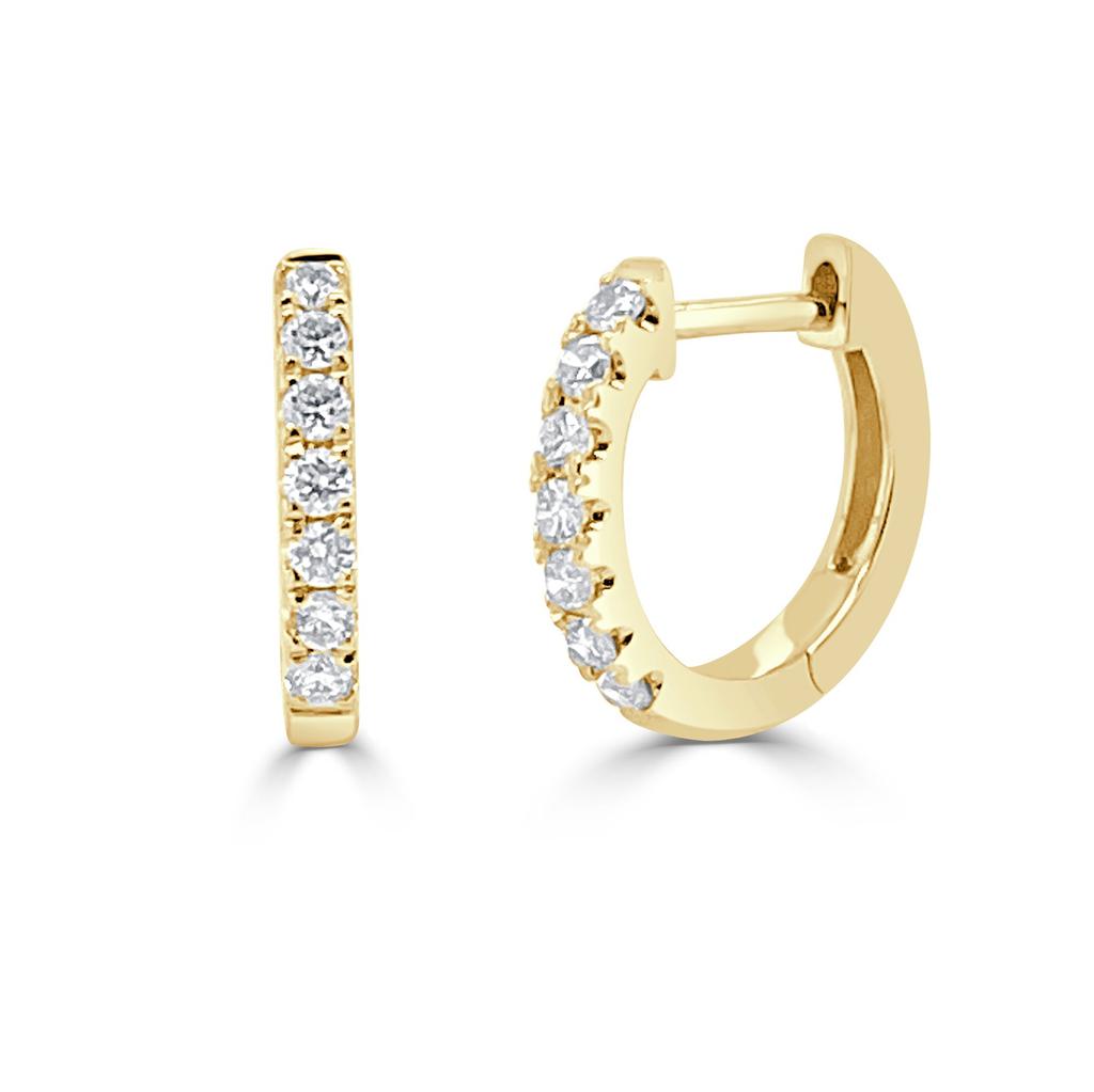 Sabrina Designs 14k Gold & Diamond Huggie Earrings