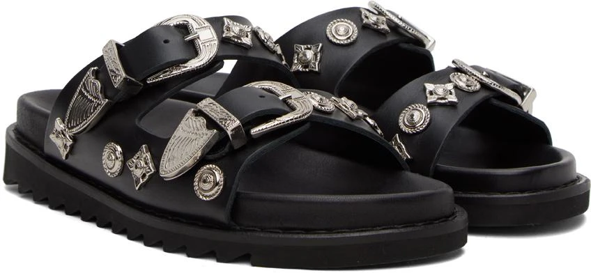 Toga Pulla Black Buckle Sandals 4