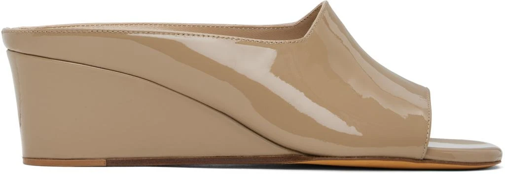 Maryam Nassir Zadeh Taupe Yves Wedge Heeled Sandals 1