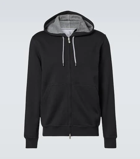 Brunello Cucinelli Cotton-blend hoodie 1
