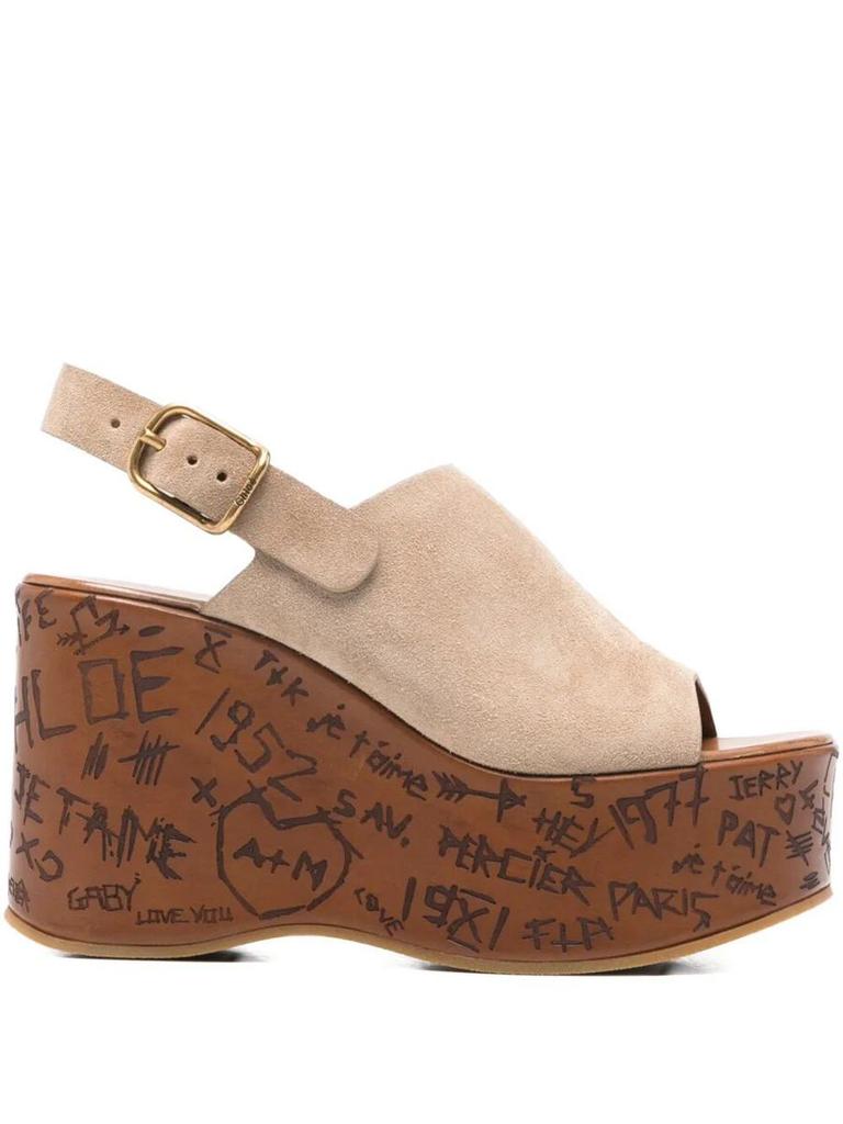 Chloé Chloé "Maxime" High Wedge Shoes