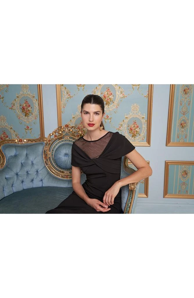 JS Collections Tillie Illusion Lace Detail Sheath Dress 6