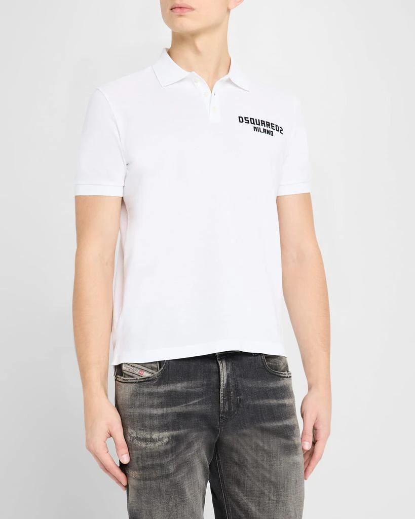DSQUARED2 Men's Tennis Fit Polo Shirt 4