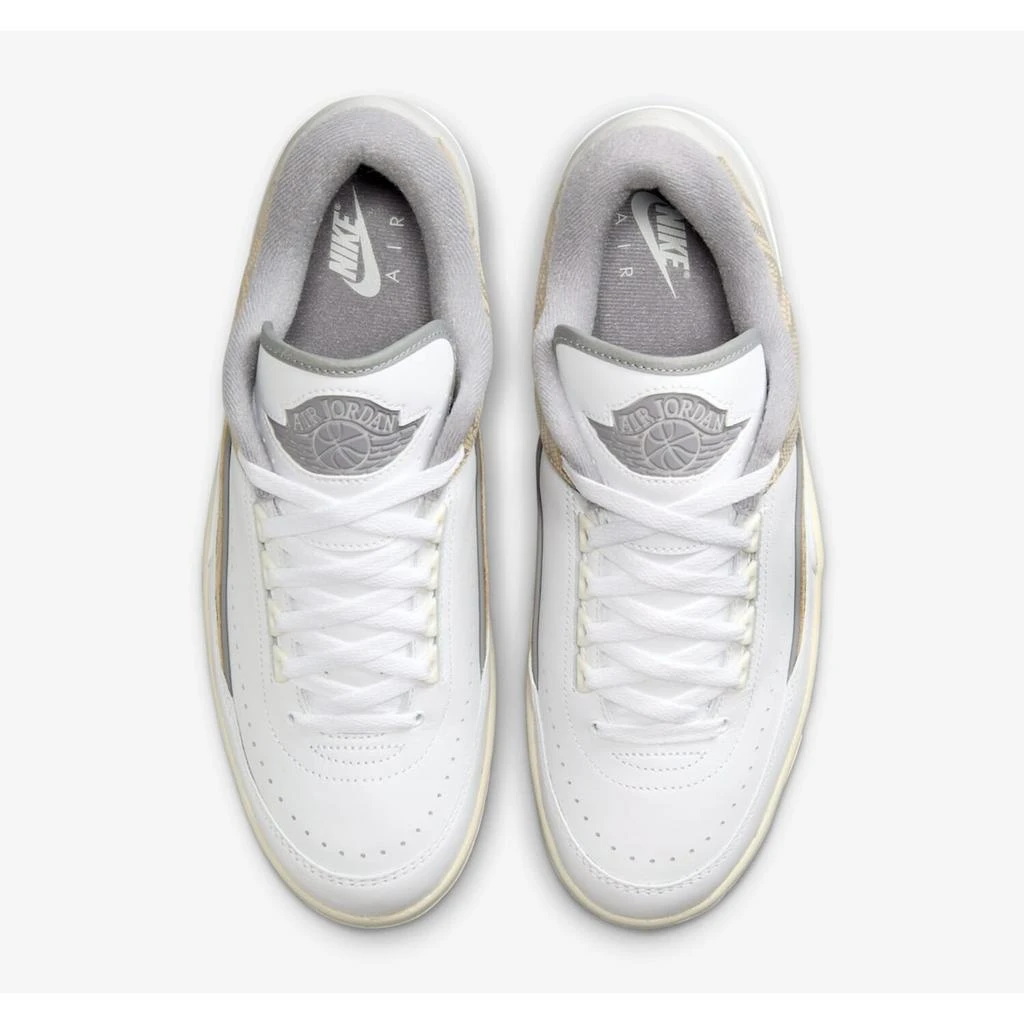 NIKE Air Jordan 2 Retro Low White/Cement Grey-Sanddrift  DV9956-100 Men's 4