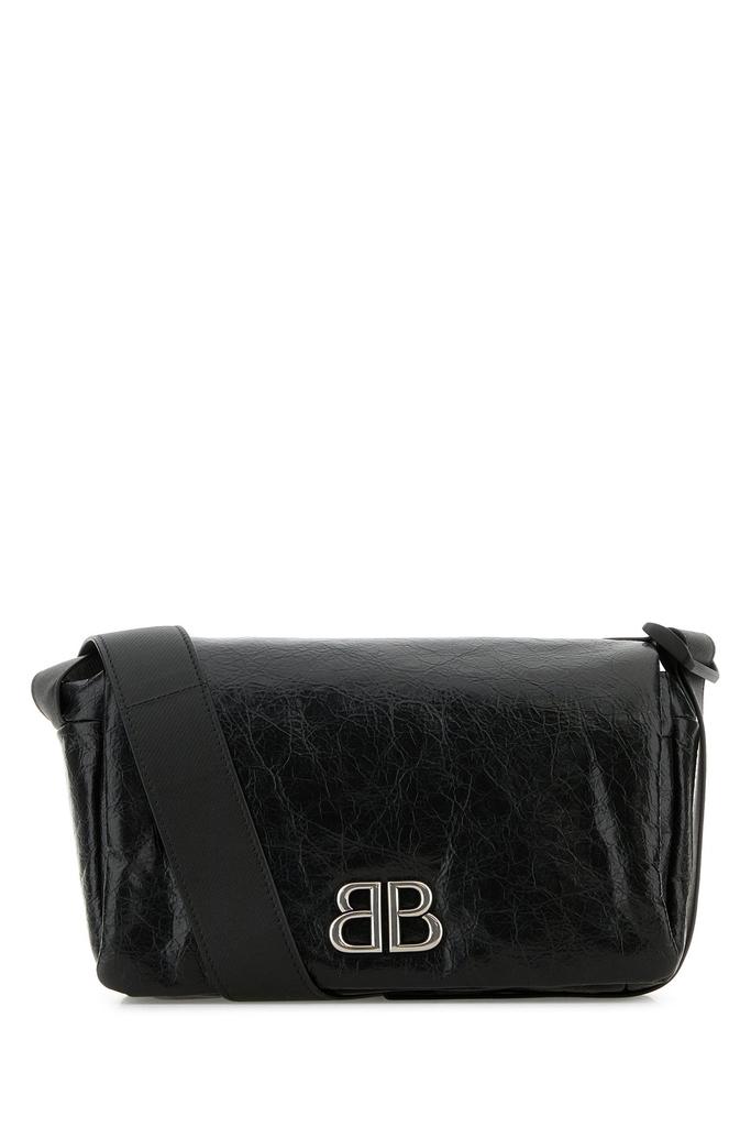 Balenciaga Black leather small Monaco crossbody bag