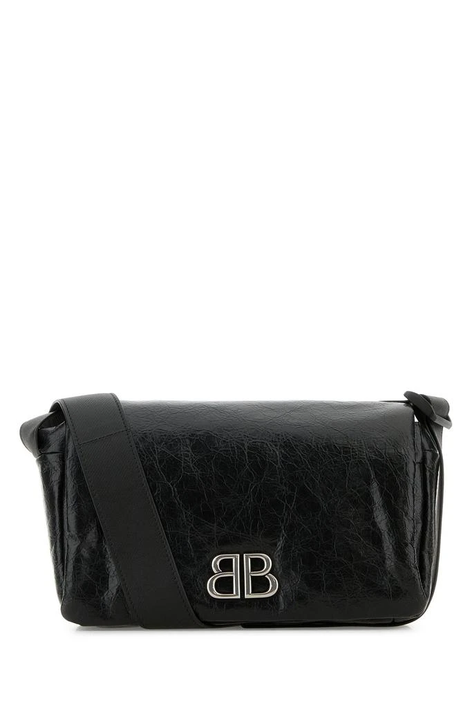 Balenciaga Black leather small Monaco crossbody bag 1