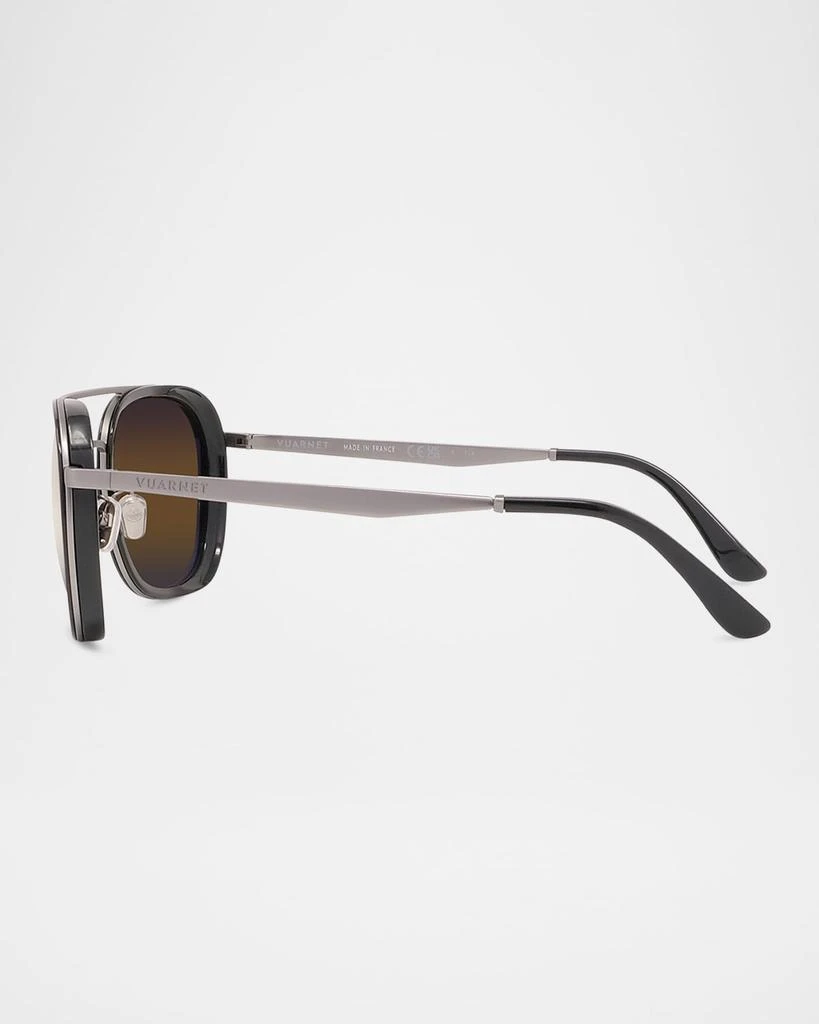 Vuarnet Men's Edge 04 Stainless Steel Rectangle Sunglasses 4