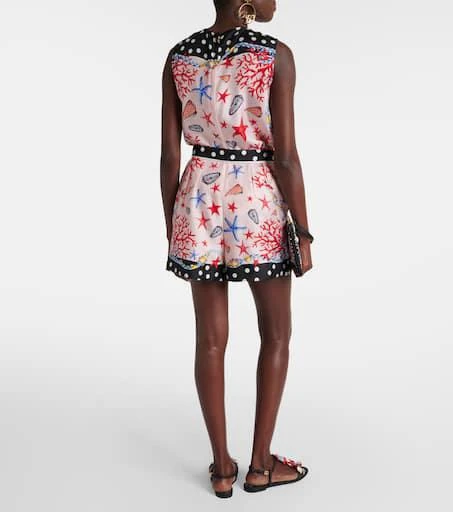 Dolce 
Gabbana Capri silk satin shorts 3