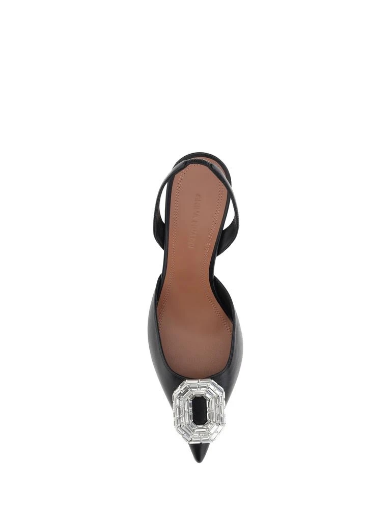 Amina Muaddi Leather slingback Pumps 4