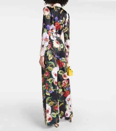 Dolce 
Gabbana Floral cotton-blend wide-leg pants 3