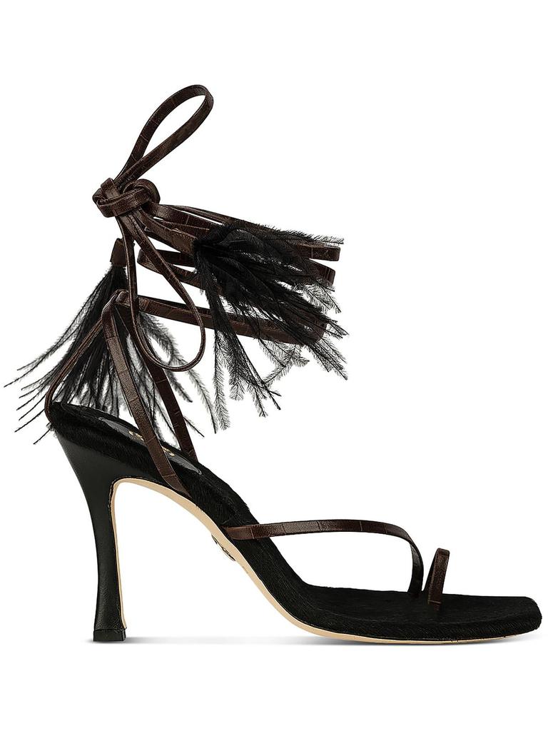 Brother Vellies Bike Shoe Womens Leather Calf Hair Heels