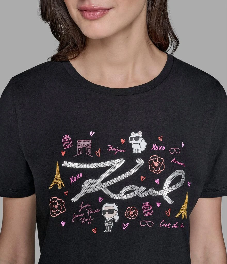 Karl Lagerfeld Paris KARL SCRIPT WHIMSY TEE 5