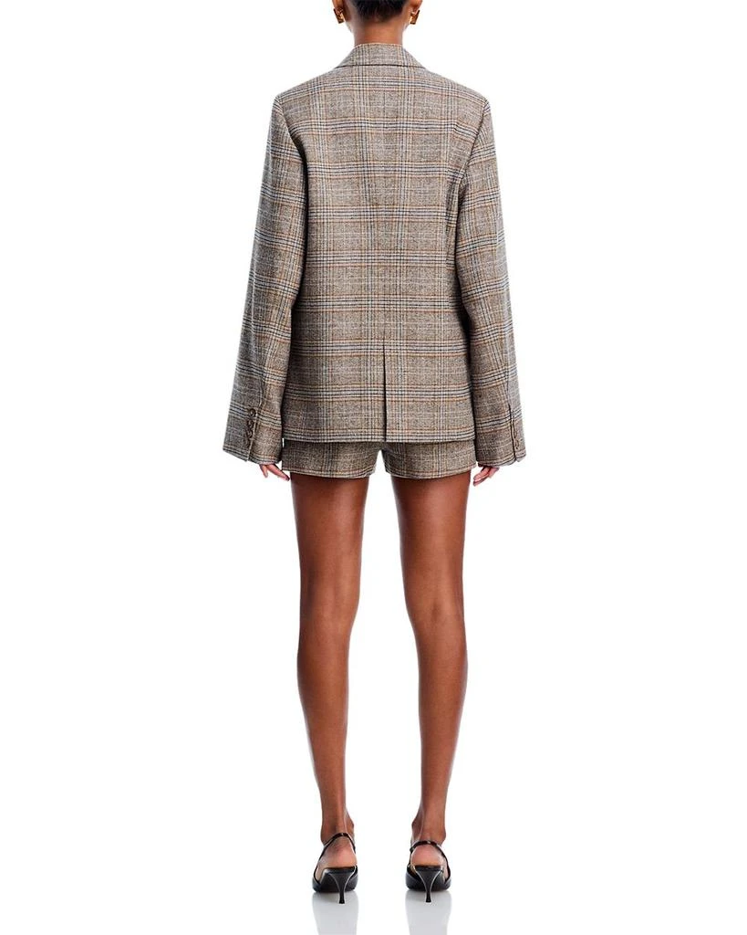 Danielle Guizio Oversized Tartan Blazer 6