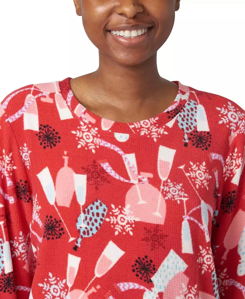 Hue Women's Waffle Fleece PJ Set 4