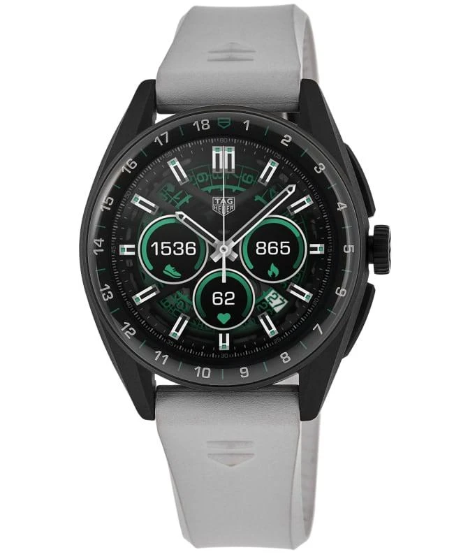 TAG Heuer Tag Heuer Connected Calibre E4 - 42mm Special Golf Edition Digital Dial White Rubber Strap Men's Watch SBR8080.EB0284 1