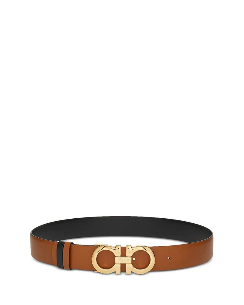 Salvatore Ferragamo Salvatore Women's Gancini Reversible Leather Belt 1