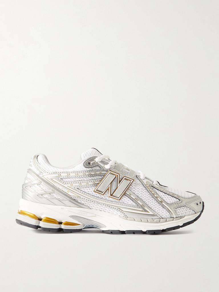 New Balance 1906 金属感皮革橡胶边饰网眼运动鞋