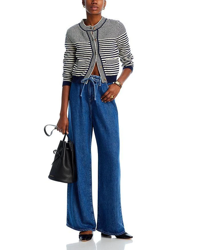 FRAME Compact Stripe Cardigan Sweater 2