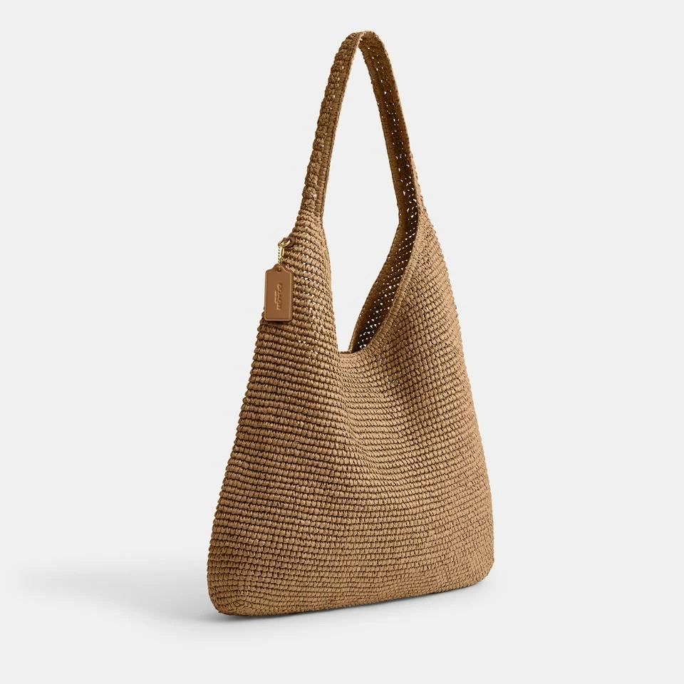 Coach Coach Brooklyn 39 Straw Shoulder Bag 4