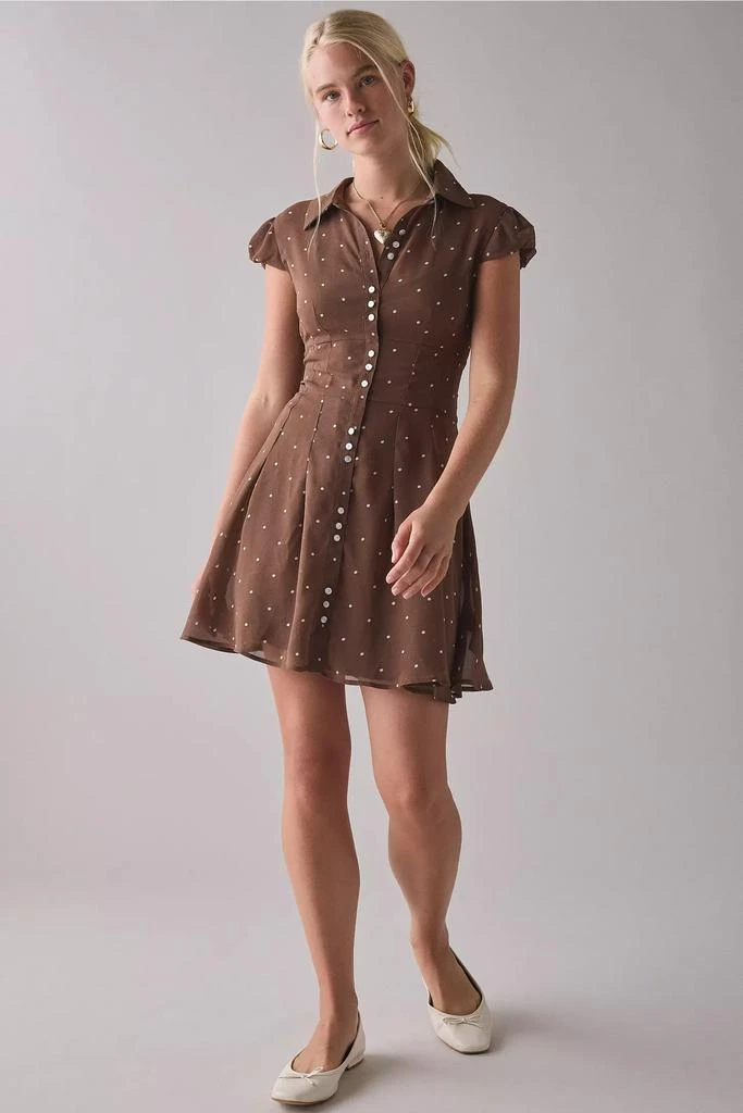 drop waist button dress Medium Wash Denim Drop Waist Dress - Mini Dresses