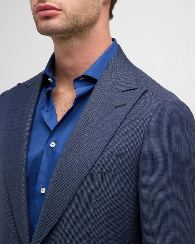 Canali Men's Textured Super 130s Wool Suit 6
