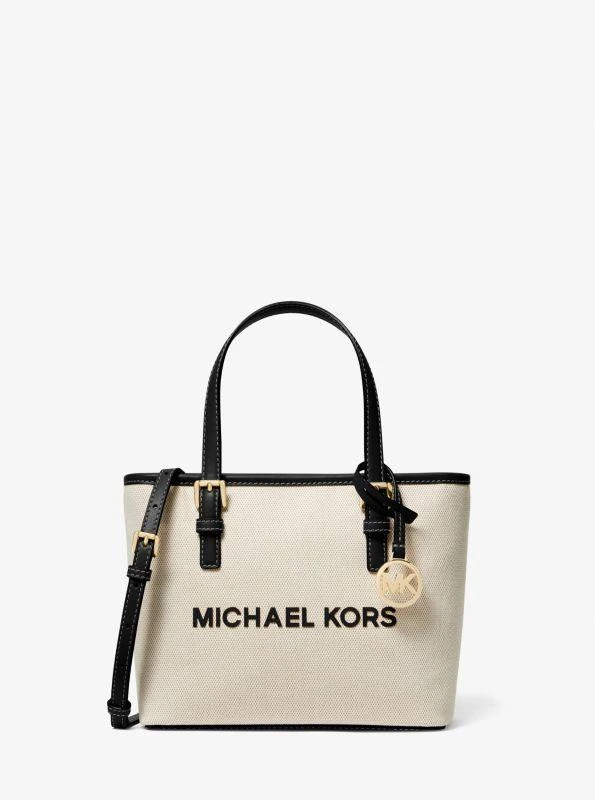 michael_kors Jet Set Travel Extra-Small Canvas Top-Zip Tote Bag