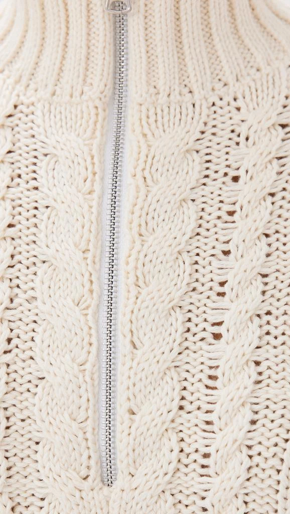 Jenni Kayne Cotton Cable Half Zip 5