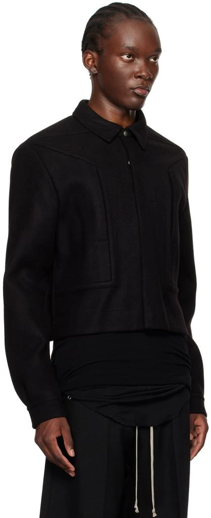 Rick Owens Black Porterville Alice Strobe Jacket 2