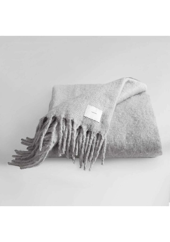 Calvin Klein Mohair Solid Microfiber Throw
