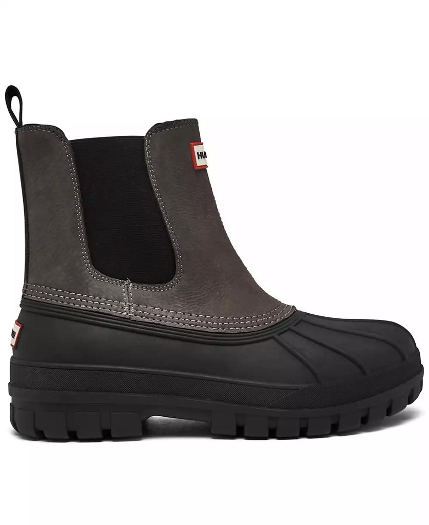 black waterproof duck boots