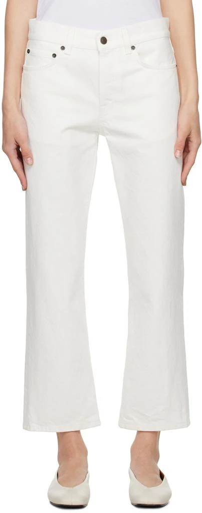 The Row White Lesley Jeans 1