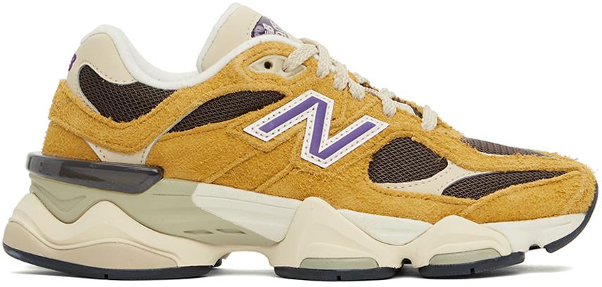 New Balance Yellow & Brown 9060 Sneakers