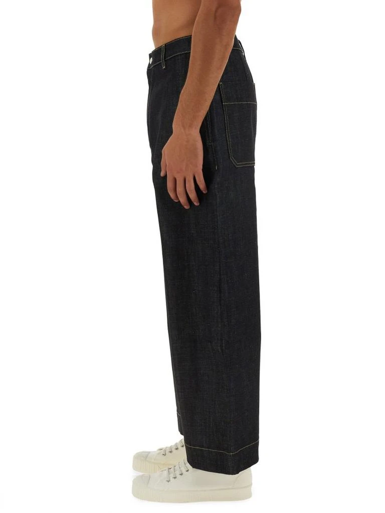 Studio Nicholson Studio Nicholson Pyad Mid-Rise Wide Leg Jeans 3