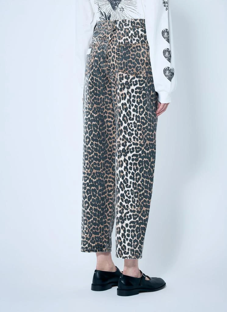 Ganni Leopard Stary Jeans 4