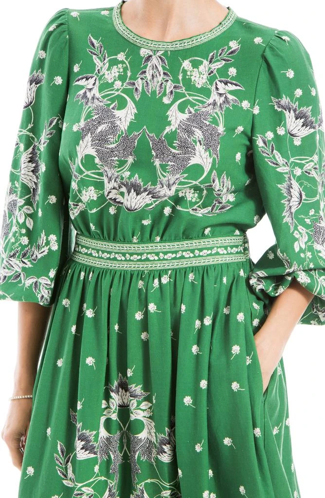 Max Studio Floral Balloon Sleeve Maxi Dress 3