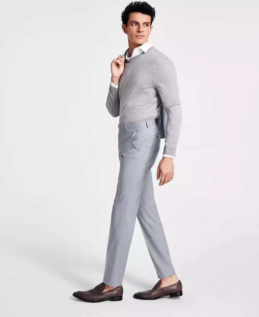 Bar III Men's Skinny-Fit Sharkskin Suit Pants, Created for Macy's 1