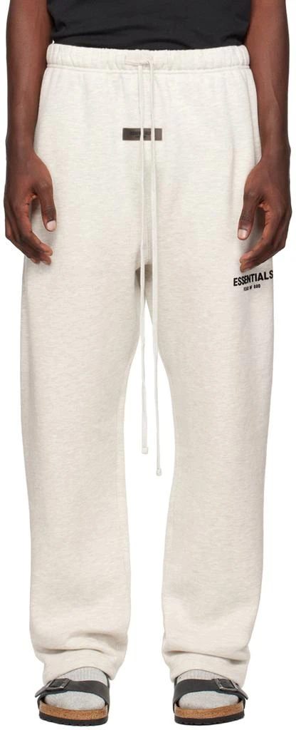 Fear of God ESSENTIALS Off-White Relaxed Lounge Pants 1