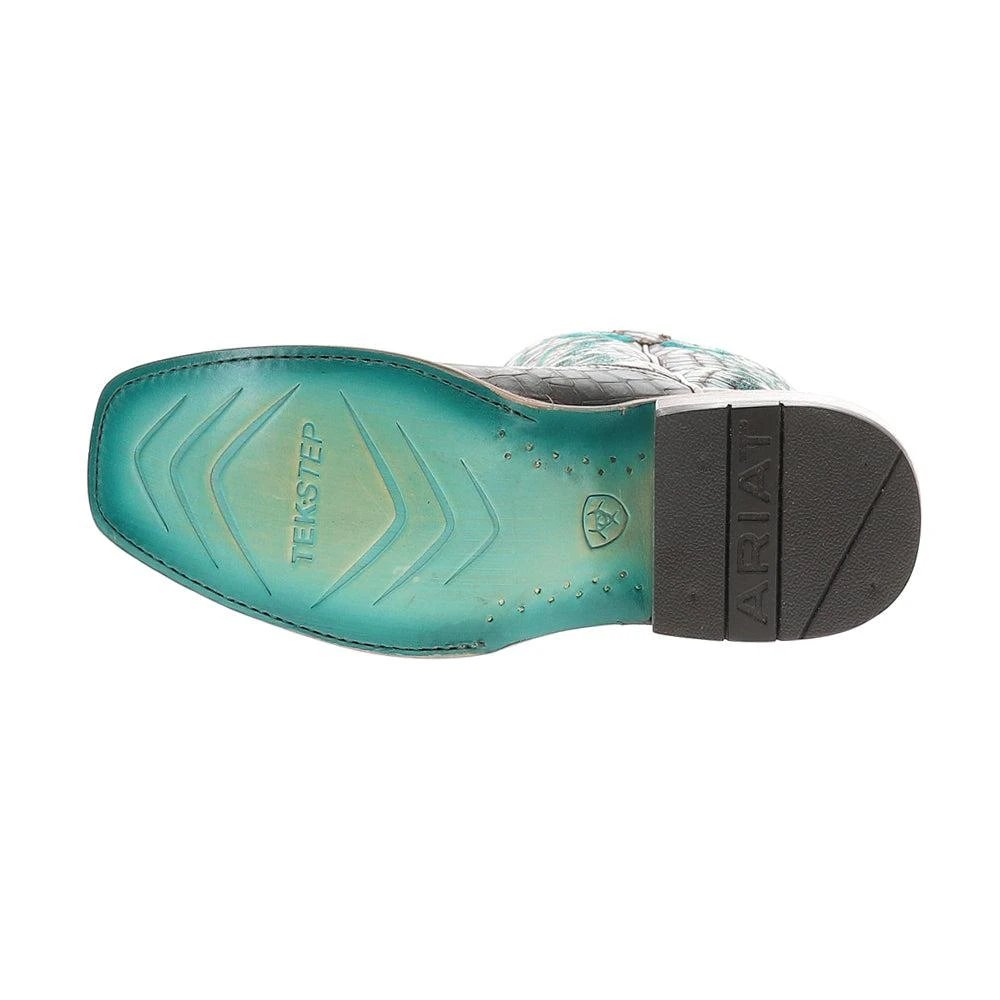 Ariat Futurity Boon Croc Snip Toe Pull On Cowboy Boots 5