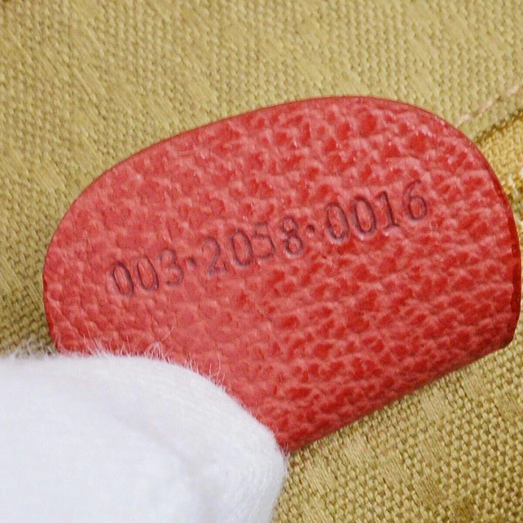 Gucci Gucci Red Suede Bamboo Backpack 8