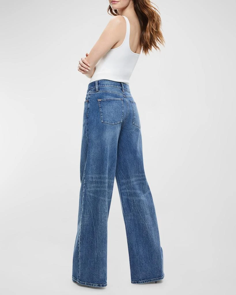 Alice + Olivia Trish Mid-Rise Baggy Jeans 5