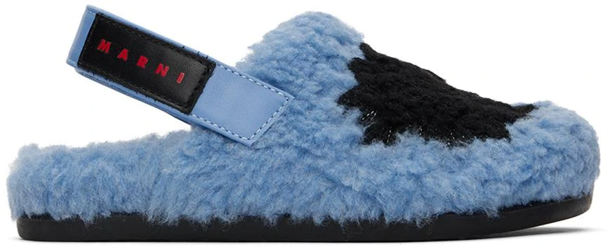 Marni Kids Blue Fussbett Sandals