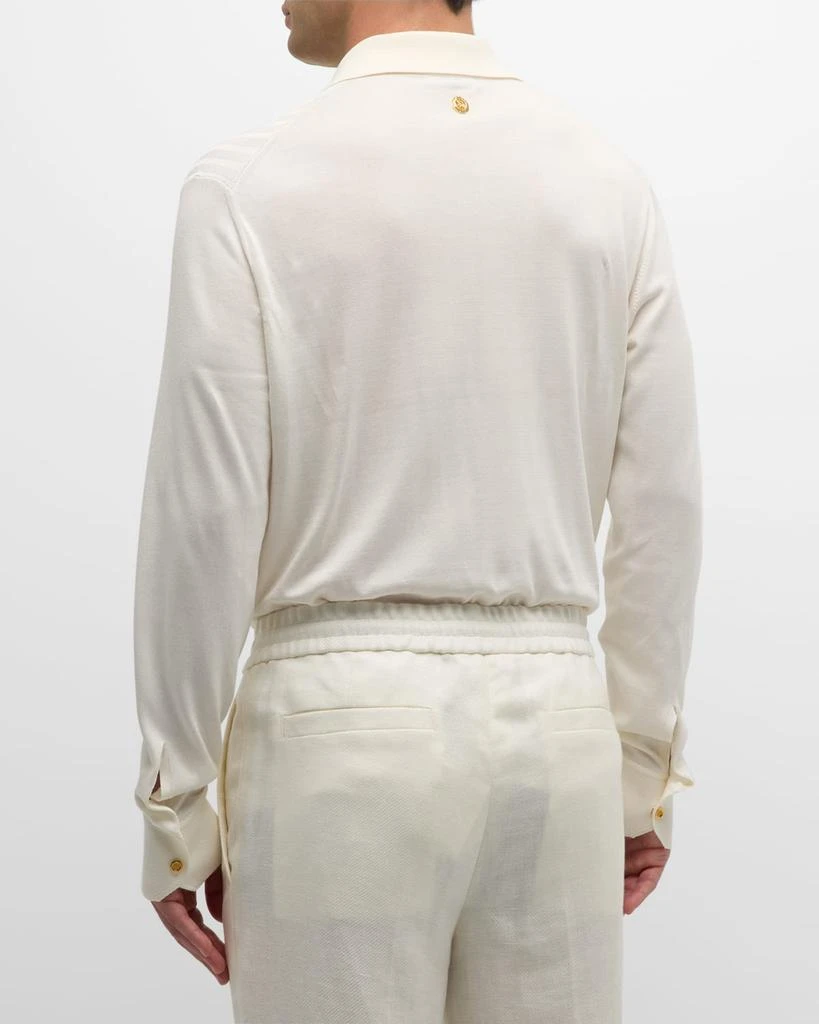 Stefano Ricci Men's Knit Button-Down Shirt 3
